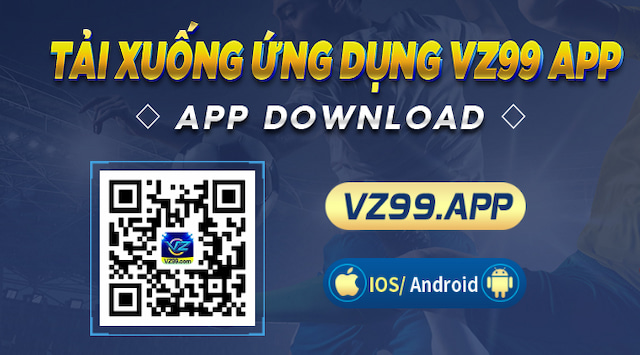 Mã QR tải App Vz99 trên hệ điều hành iOS/Android mới nhất