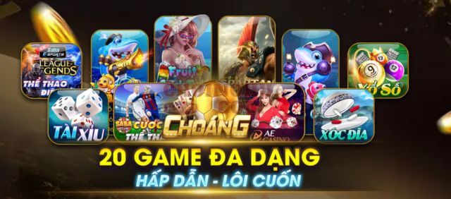 Trò chơi đa dạng, hấp dẫn tại Choang .fun